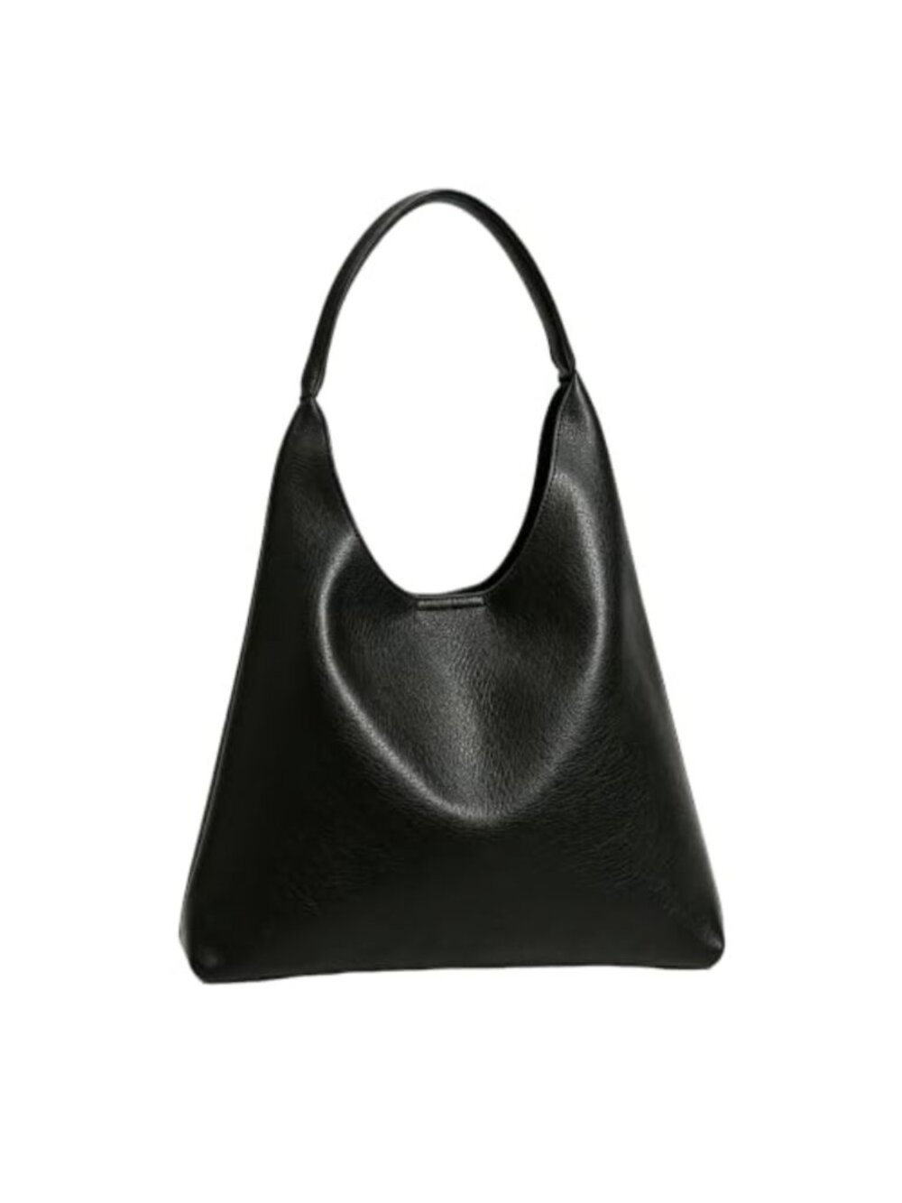 Slouchy Hobo Shoulder Bag Faux Suede Vegan Leather Wide Strap
